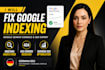 fix google search console, indexing, 404 errors, german SEO, XML sitemap speedup