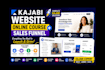 build a kajabi website, online course and sales funnel
