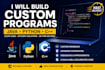 build custom java python or cpp programs