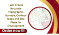 create accurate topographic surveys, contour maps and site plans for development