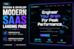 design and develop a modern saas landing page