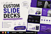 create a custom slide deck presentation
