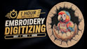 digitize embroidery in dst, pes in 1 hour