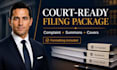 draft court ready lawsuit complaint and filing documents
