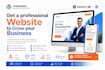 create professional, responsive, business website, modern design