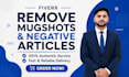remove mugshots, negative links,case articles via dmca