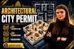 do architectural city permit drawing, 2d floor plan, 3d floor plan, blueprint