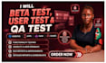 beta test user test and QA test your website app saas
