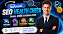 do technical SEO health check, crawl, speed and schema fixes