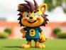 create flat funny cartoon character mascot