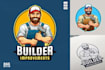 design a clean and modern handyman service logo