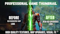 design viral and eye catching gaming thumbnail