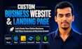 build a custom conversion focused business website or landing page with nextjs