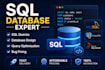write sql queries, create databases, and fix sql issues