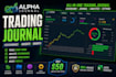 provide an advanced excel trading journal for forex, crypto, and stocks