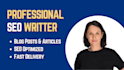 write SEO blog posts and articles in english
