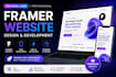 and develop a modern framer website