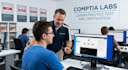 support for comptia labs, labsim, practice tests, and certification
