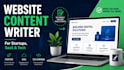 website content writing for startups, saas and tech companies