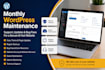 do monthly wordpress website maintenance,support, and bug fixes