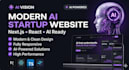 build a modern ai startup landing page