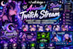 design animated twitch stream overlay logo vtuber emotes kick package streamyard