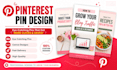 create eye catching pinterest pin designs
