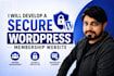 develop a secure wordpress membership website