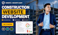 build a construction company website with security audit