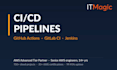 set up a ci cd pipeline with github actions, gitlab ci or jenkins