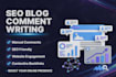 write manual SEO blog comments and website comments