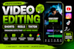 professionally edit short form videos for social media