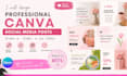 design professional canva soical media posts
