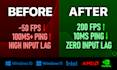 optimize your PC for gaming, maximum fps and zero input lag and delay