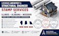 licensed architect and structural engineer stamp in illinois alabama missouri