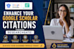 increase google scholar backdate current citation using researchgate