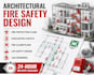 create professional architectural fire safety and fire protection designs