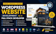 design redesign wordpress website, website development as a full stack developer