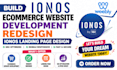 build ionos ecommerce website development redesign ionos landing page design