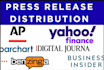 do press release distribution on yahoo finance
