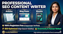 write premium SEO blog posts, human written articles, and ebooks