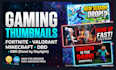 create fortnite valorant dbd horror gaming thumbnail design