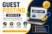guest posting SEO backlinks service