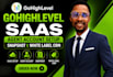 gohighlevel saas, agent account setup, snapshot and white label CRM