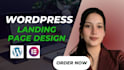 do wordpress landing page design