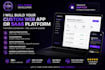 develop a custom web application with database and API