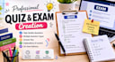 design professional quizzes and exams