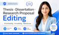 professionally proofread and edit your thesis, dissertation or research proposal