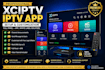 customize iptv player app xciptv with logo, name and streaming panel setup,