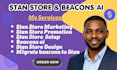setup stan store, beacons ai marketing production